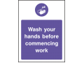 Wash Your Hands Before Commencing Work